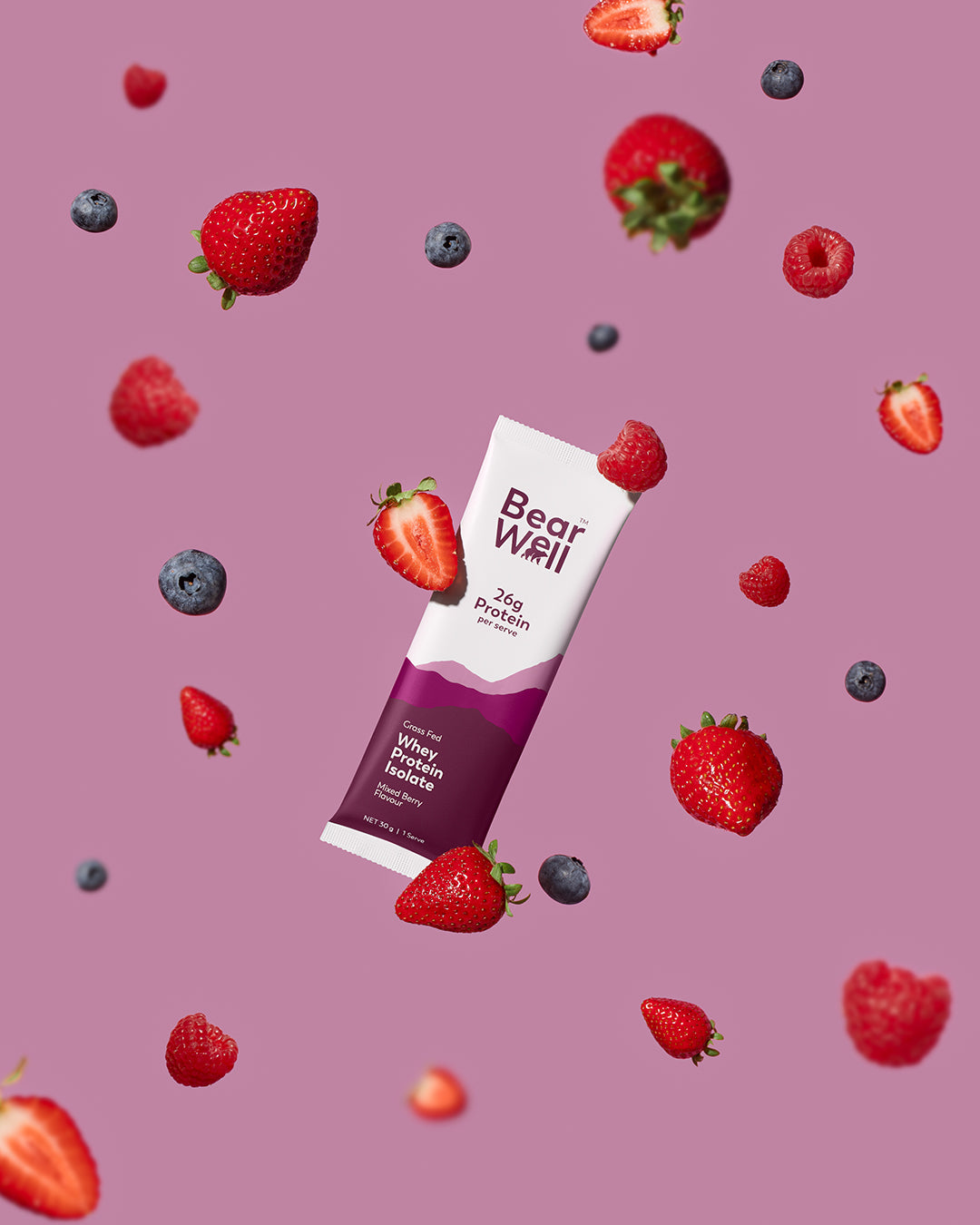 Grass-Fed single serve protein powder sachet
