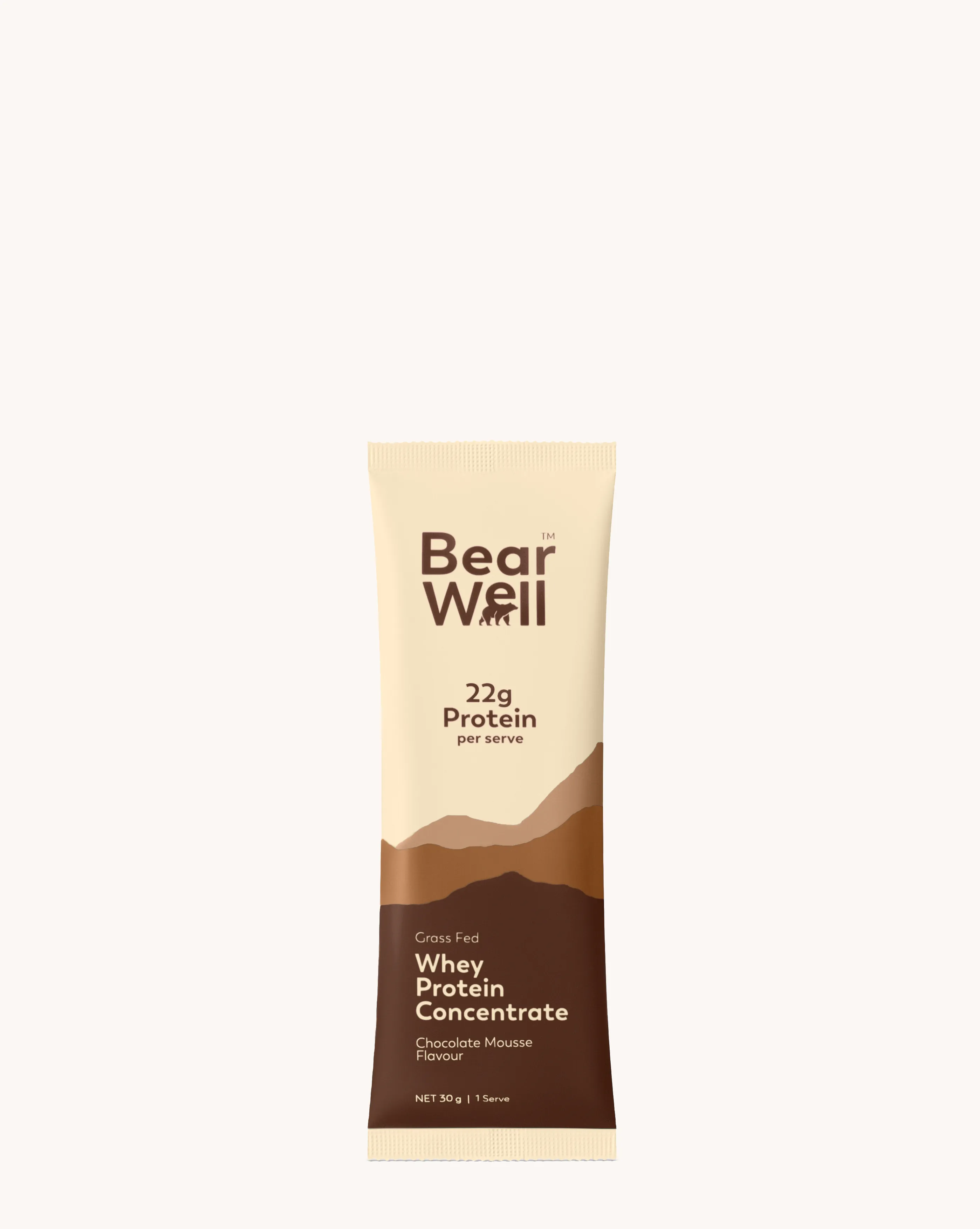 Grass-Fed single serve protein powder sachet