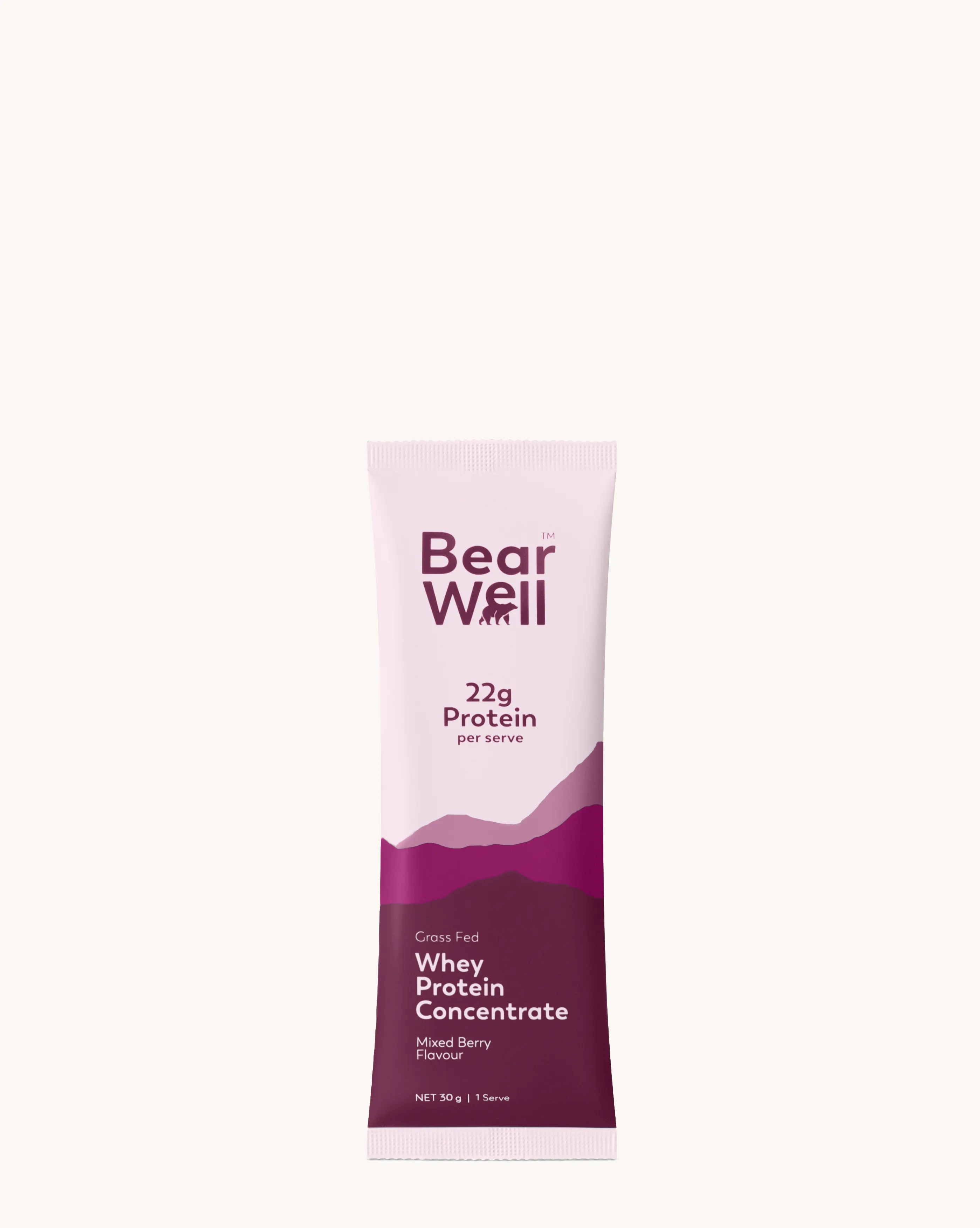 Grass-Fed single serve protein powder sachet