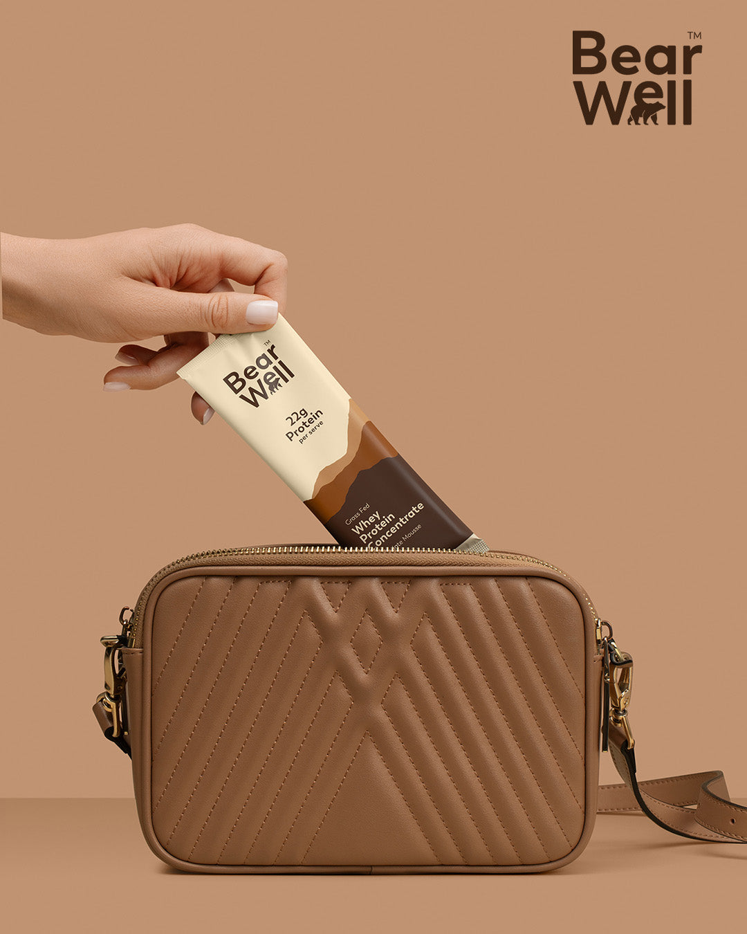 Grass-Fed single serve protein powder sachet