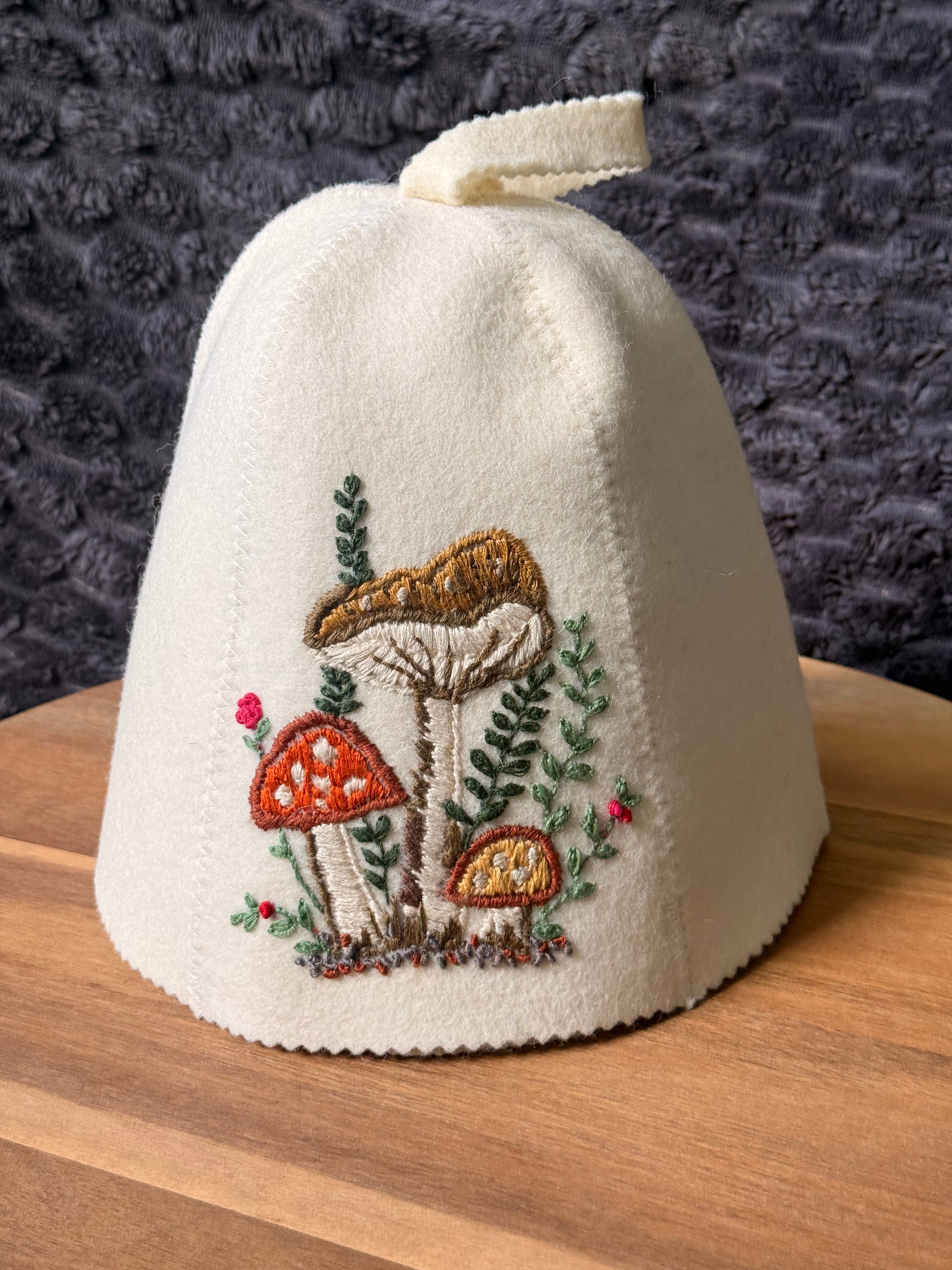 Hand-Embroidered Sauna Hat | Threads of Hope