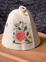 Hand-Embroidered Sauna Hat | Threads of Hope