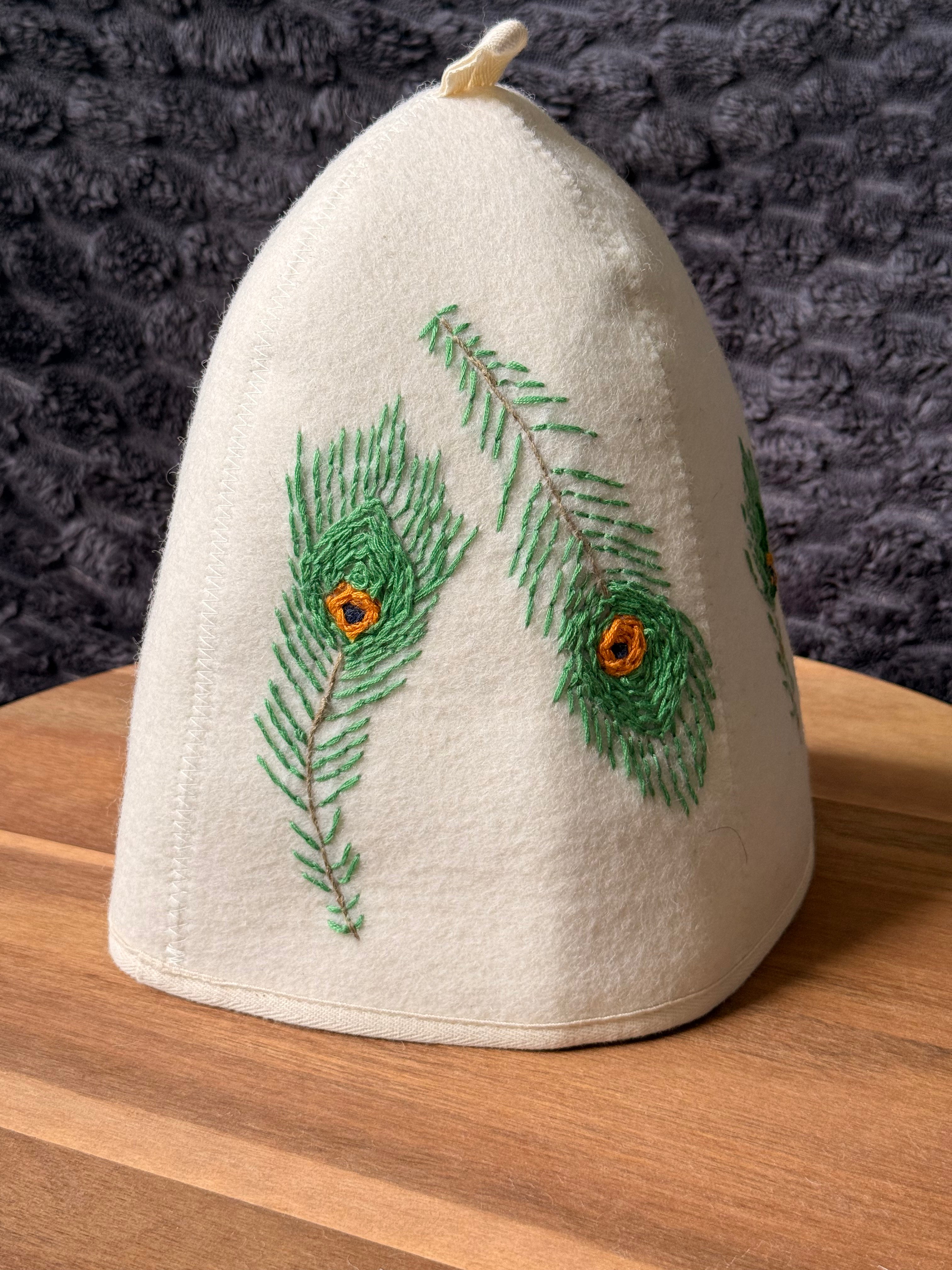 Hand-Embroidered Sauna Hat | Threads of Hope