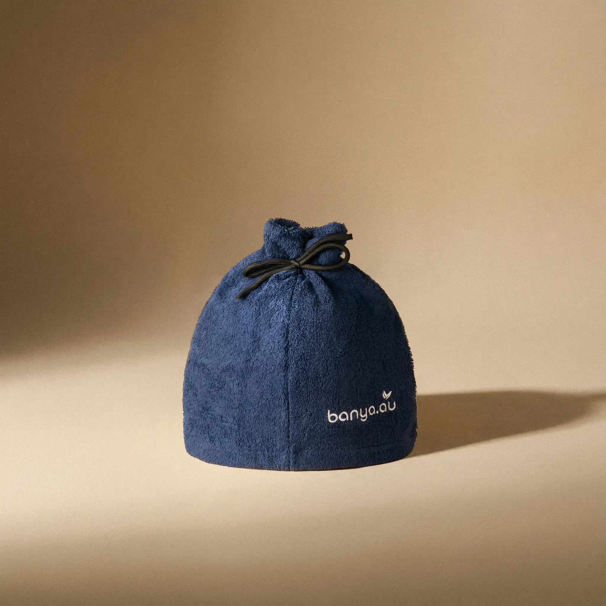 100% Cotton Blue Sauna Hat Adjustable