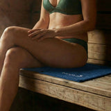 100% Cotton Blue Sauna Mat